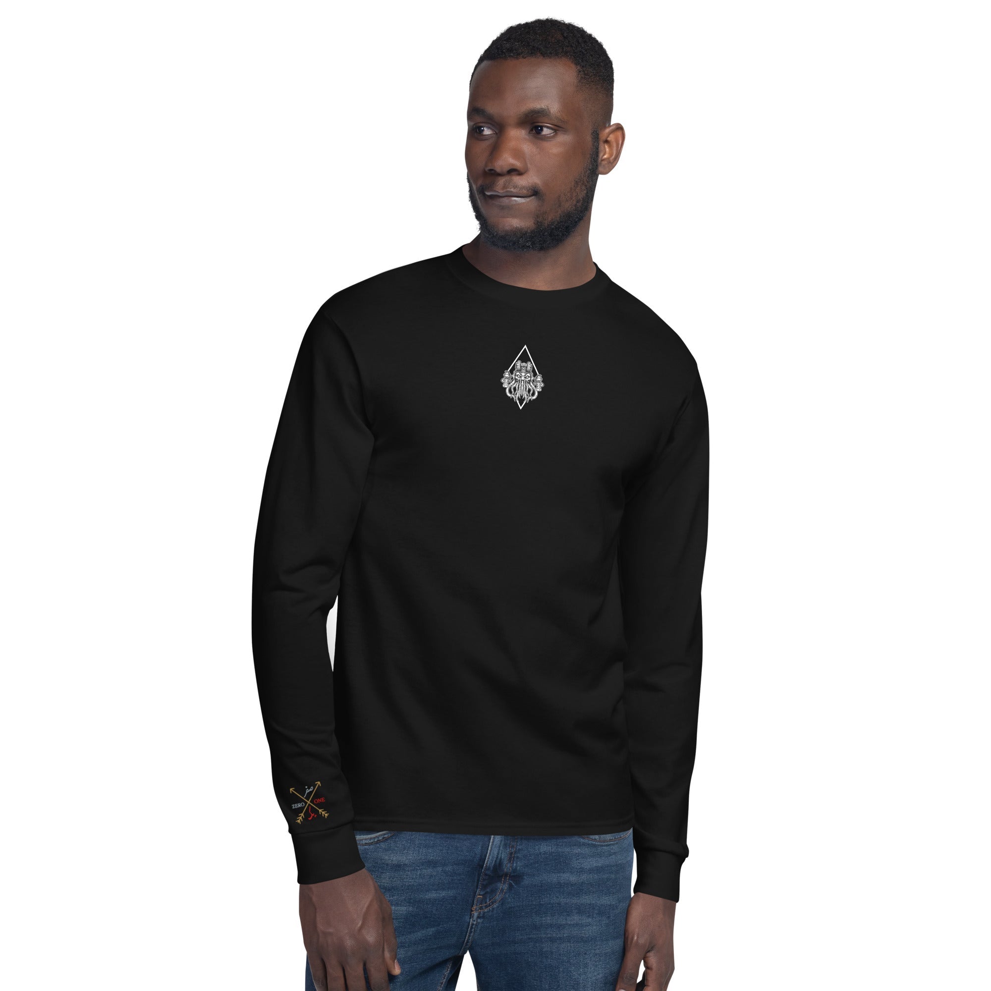 Deep Signal Men's Champion Long Sleeve Shirt - Zero One Concepts