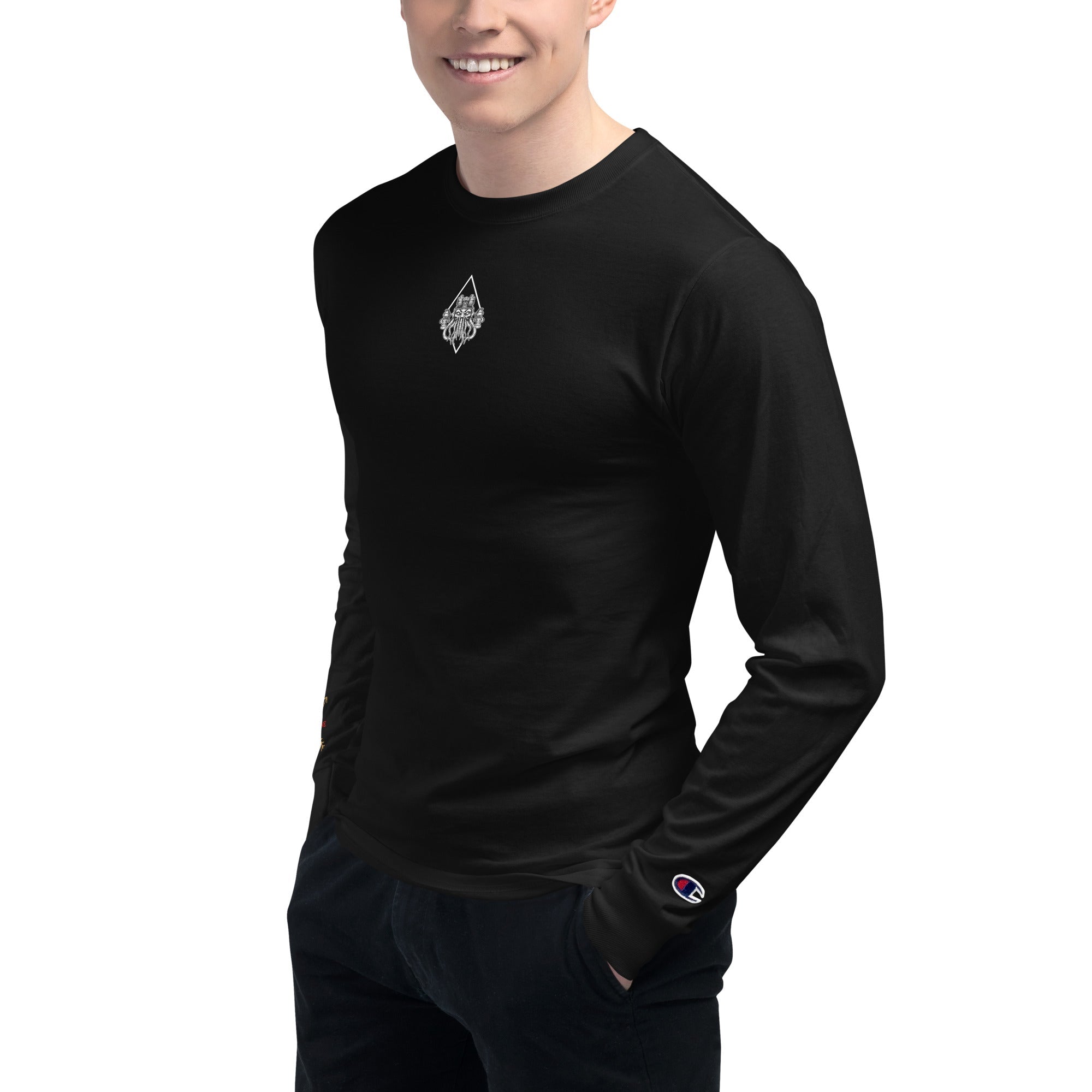 Deep Signal Men's Champion Long Sleeve Shirt - Zero One Concepts