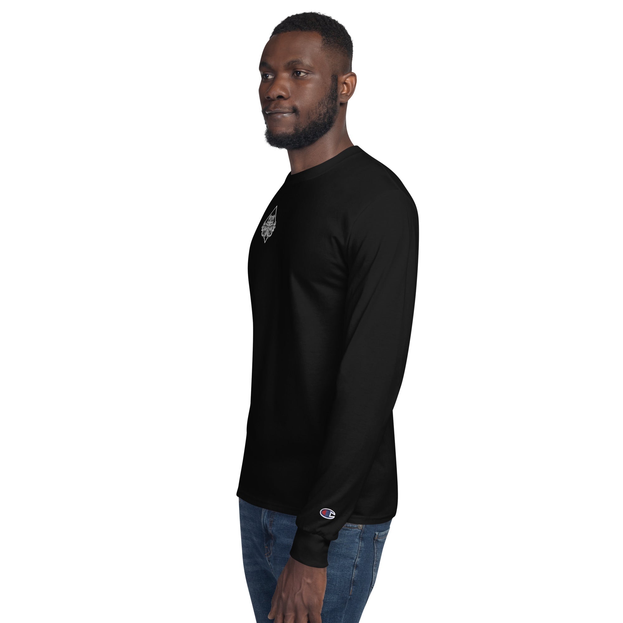 Deep Signal Men's Champion Long Sleeve Shirt - Zero One Concepts