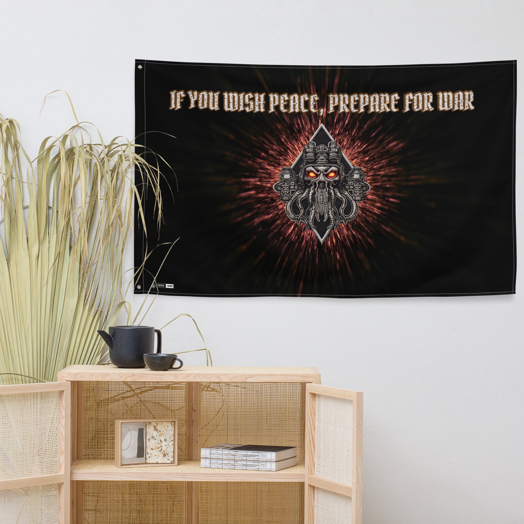 Limited Drop: MAN OF PEACE Flag - Zero One Concepts