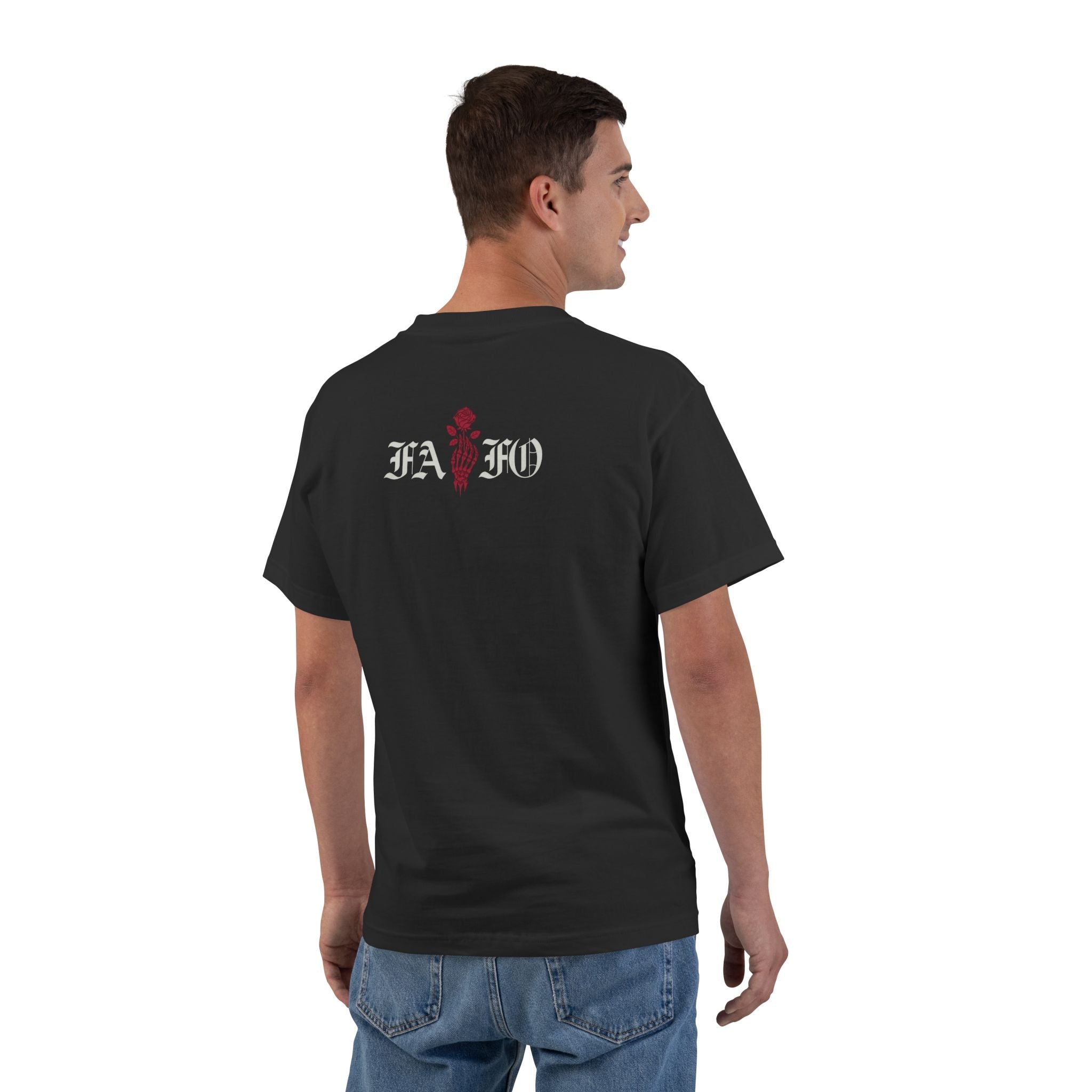 Relaxed Squid Emblem Tee — Weathered Back FAFO Crew - Zero One Concepts