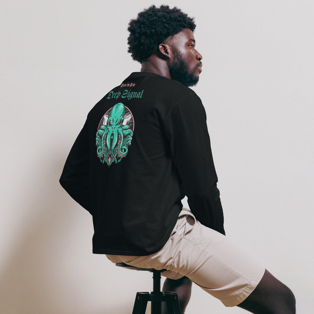 Deep Signal Men's Champion Long Sleeve Shirt - Zero One Concepts