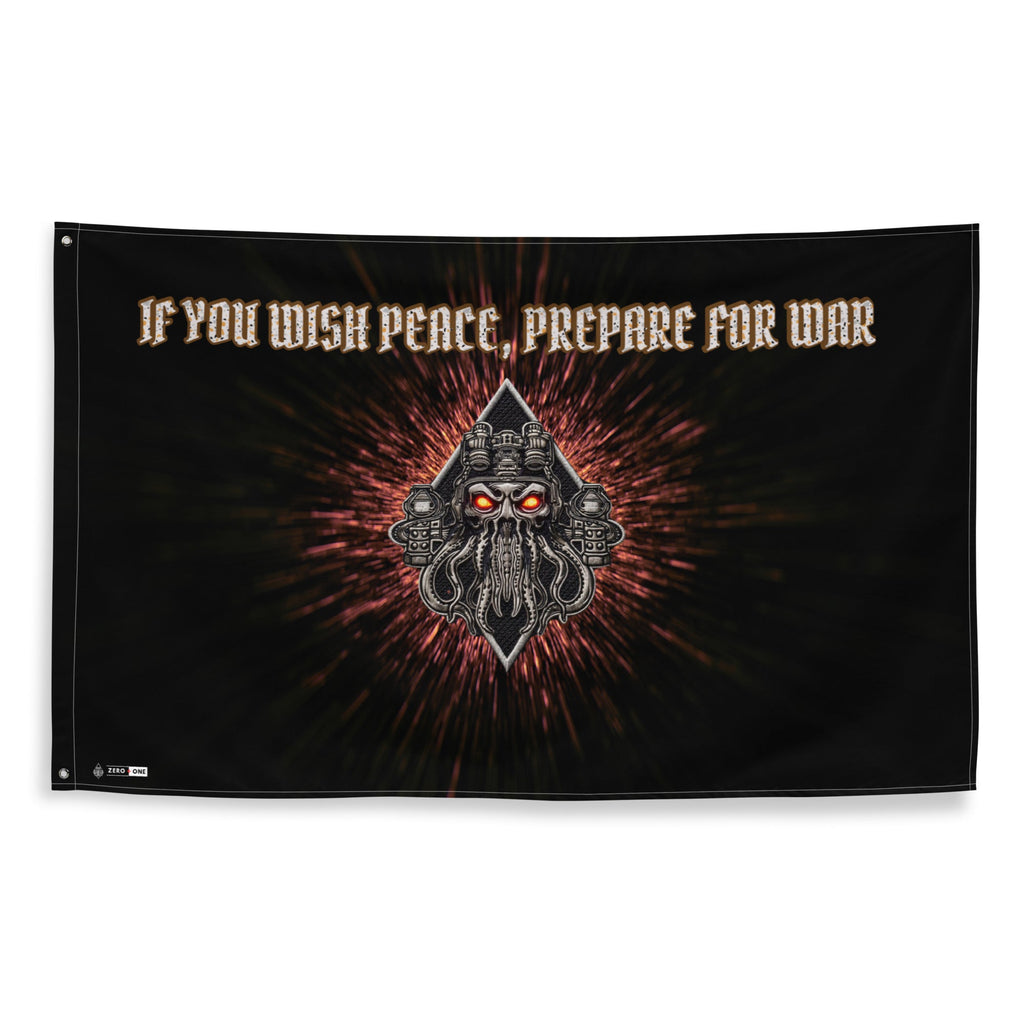 Limited Drop: MAN OF PEACE Flag - Zero One Concepts