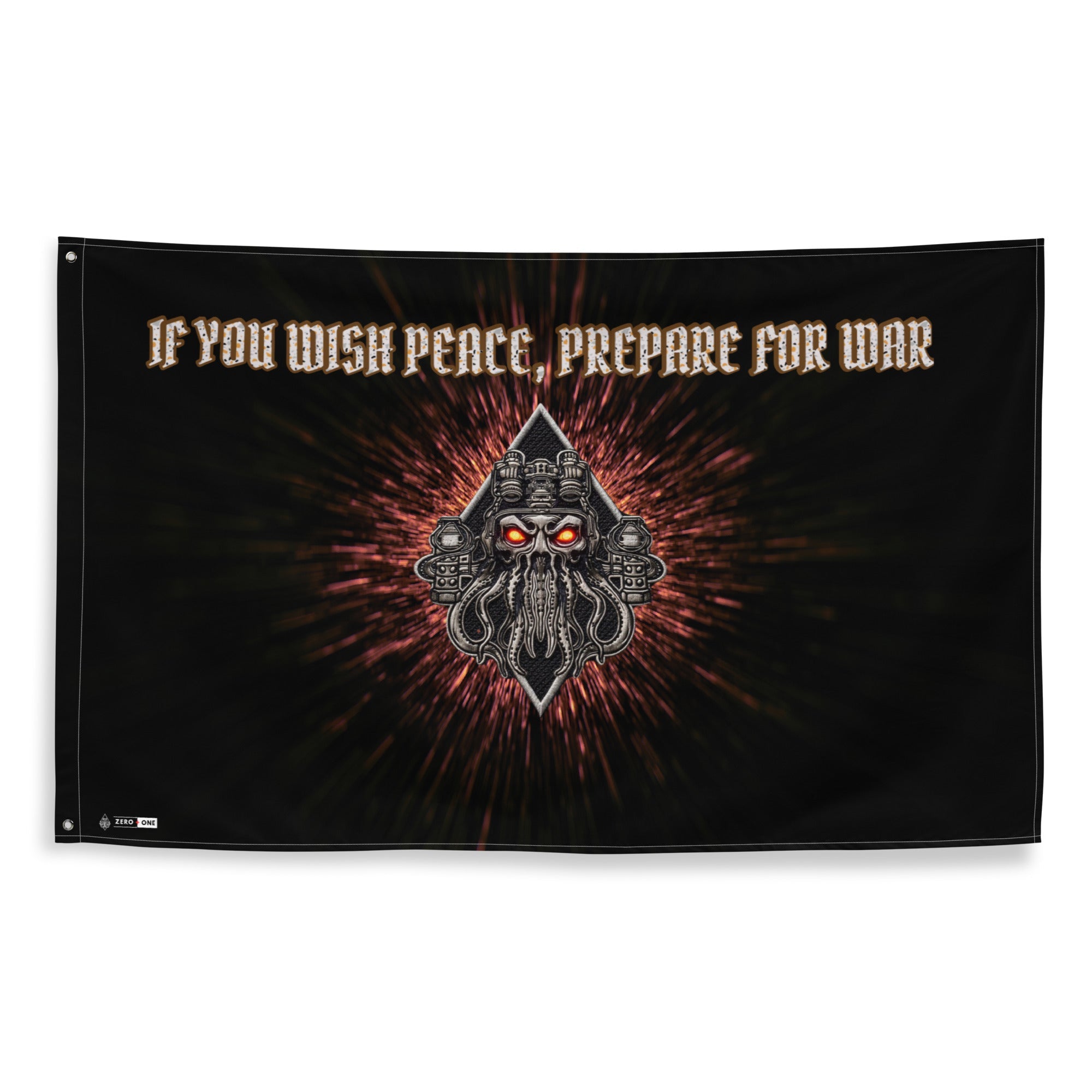 Limited Drop: MAN OF PEACE Flag - Zero One Concepts