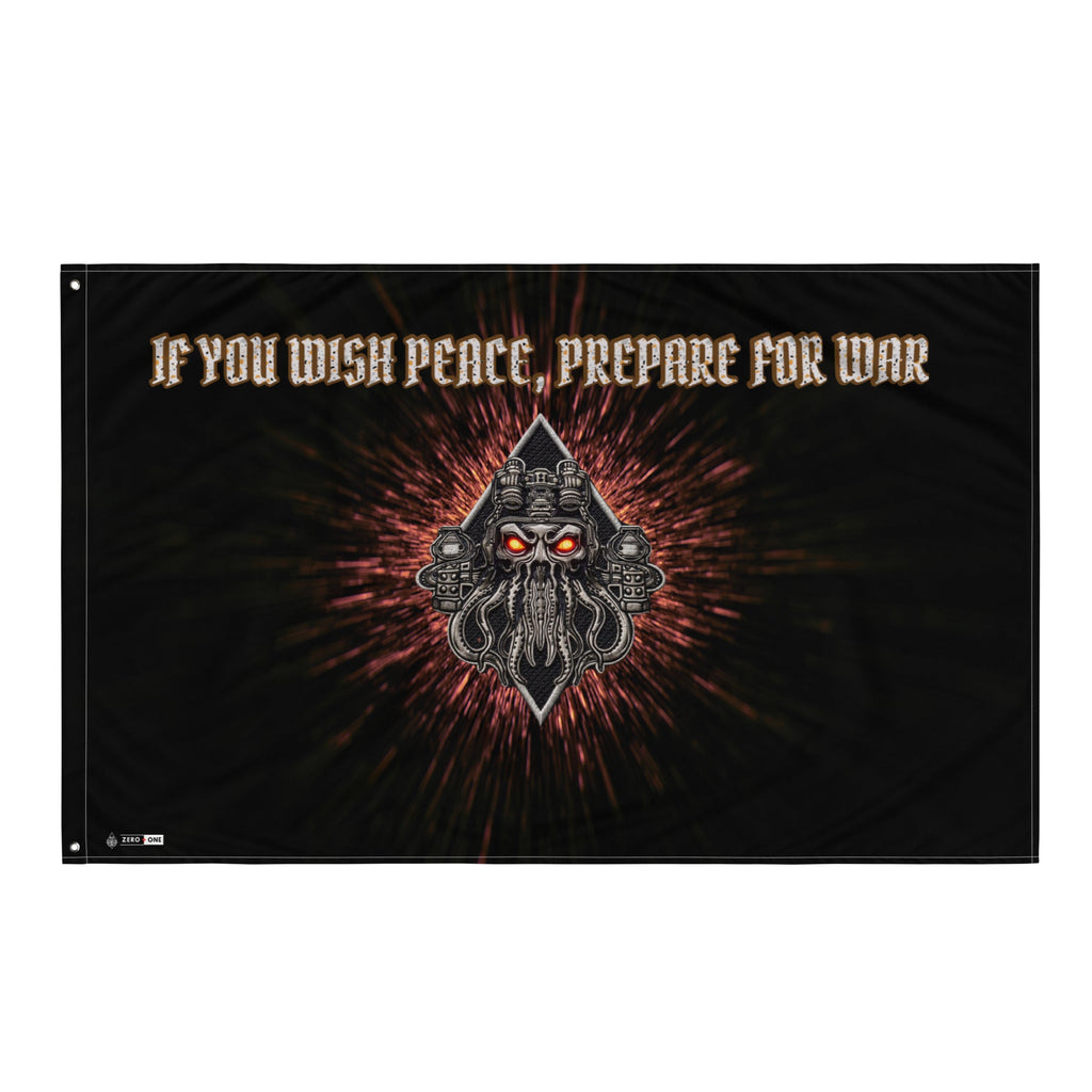 Limited Drop: MAN OF PEACE Flag - Zero One Concepts