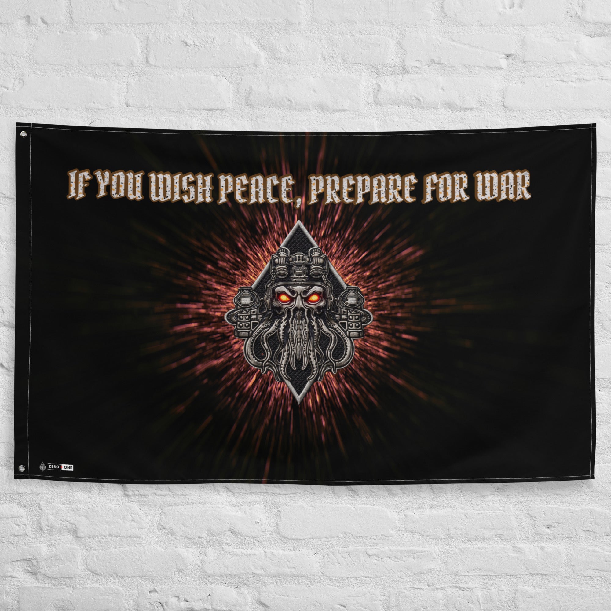 Limited Drop: MAN OF PEACE Flag - Zero One Concepts