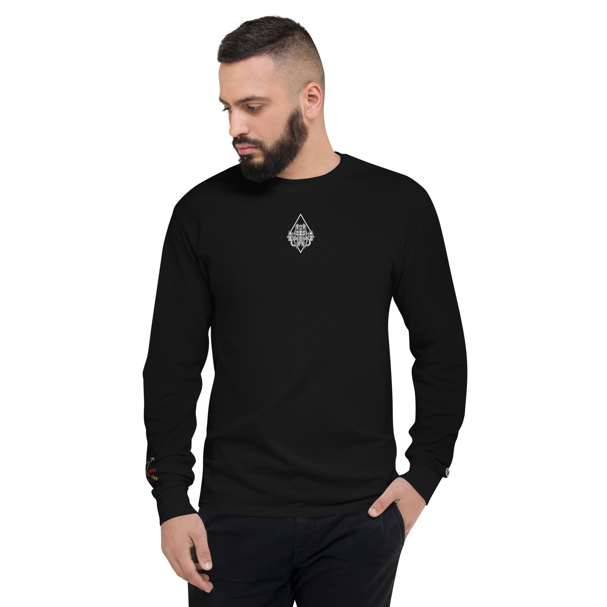 Deep Signal Men's Champion Long Sleeve Shirt - Zero One Concepts